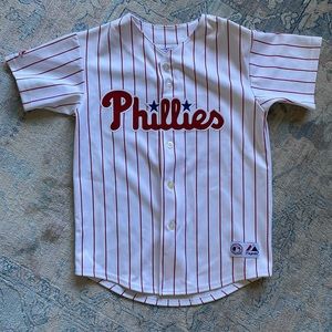 Phillies Utley Youth Authentic Jersey